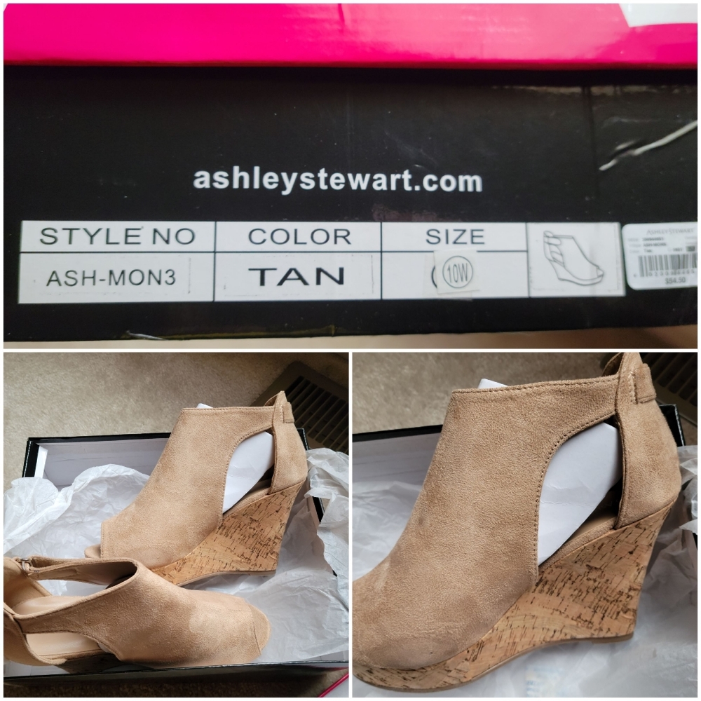 Camel colored wedges